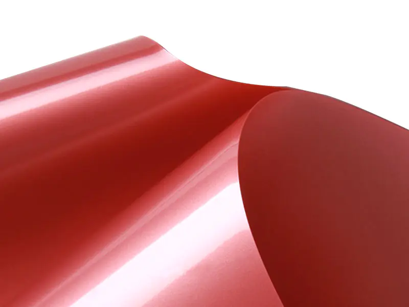 Röd PVC stretch takfilm-12