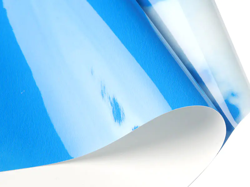 Blårandig PVC stretch takfilm-20