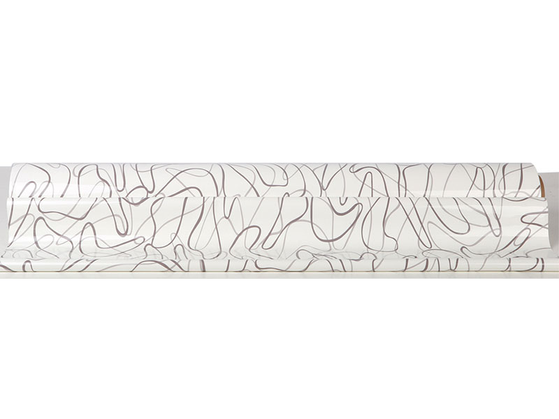 Tryckt vit PVC stretch takfilm-21