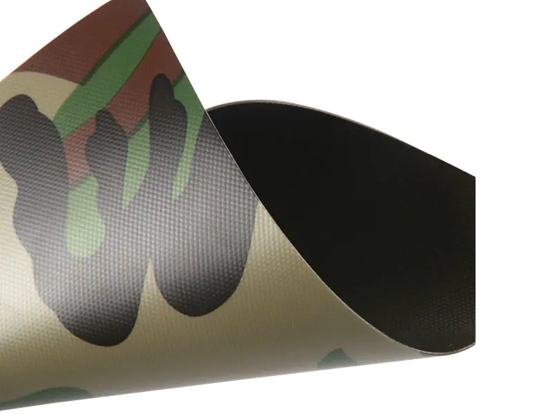 0,52 mm 650GSM 1000D23X23 Kamouflage Lufttät PVC uppblåsbart båttyg