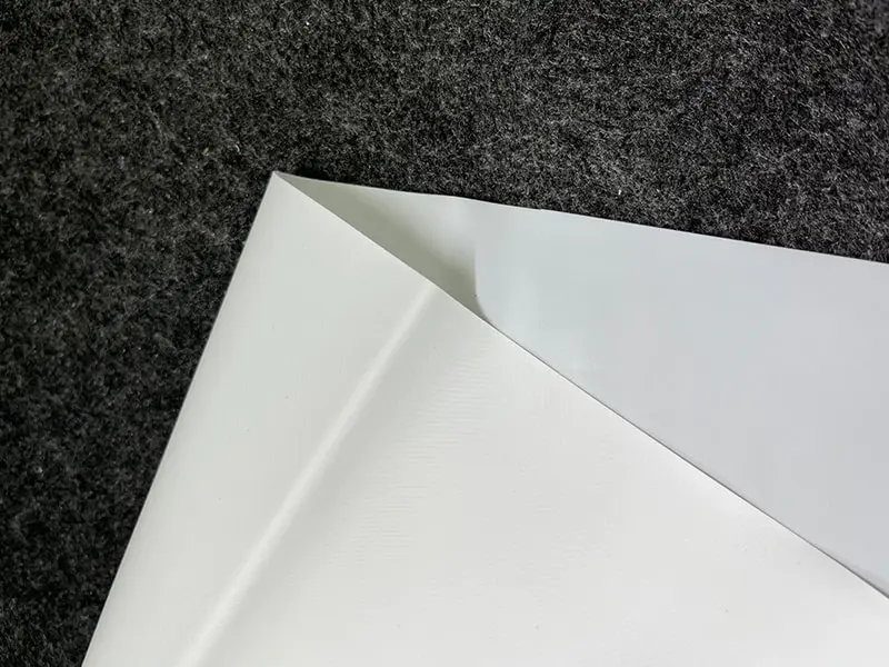Tryckt vit PVC Vinyl Stretch Takfilm Tryckt vit PVC Vinyl Stretch Takfilm